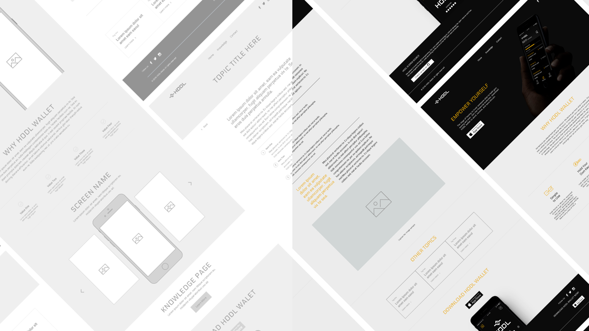 hodlwallet.com landing page design