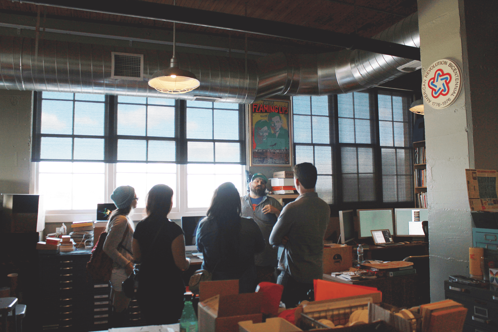 Dark Matter Collective visiting Aaron Draplin's Portland studio (photo 2)